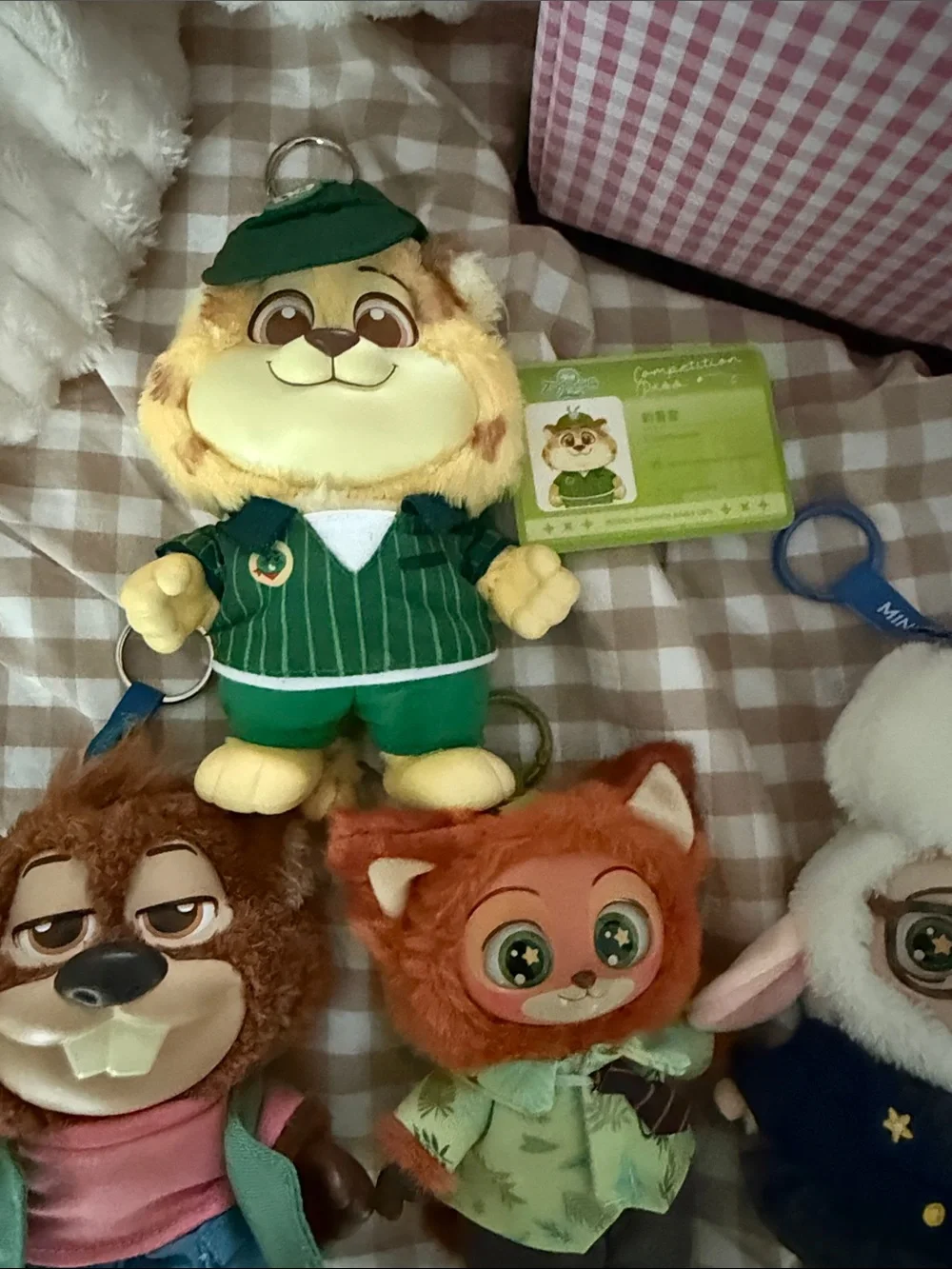 Zootopia Plush Keychain Lot — Nick, Judy, & Friends- Lot of 5